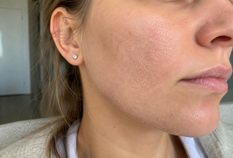 Piele care se descuamează evaluată dermatologic la Clinica Medlink Craiova